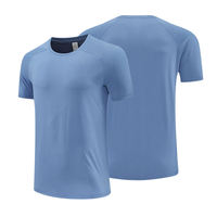 Camiseta de Verano para Hombre, Nueva, de Color Sólido, Cuello Redondo, Manga Corta, Blanca, Venta al Por Mayor de Fábrica