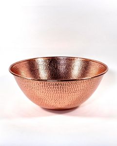 Cuenco de cobre martillado para pedicura, tamaño grande, para relajantes tratamientos de pies y tratamientos de salón. - Product Image 1