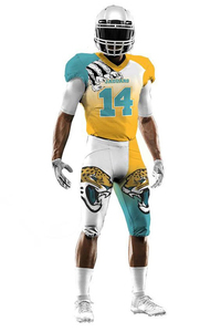 Uniforme de football américain en polyester de haute qualité, short à sangle réglable à l'avant, taille élastique - Ensembles élégants pour les joueurs - Product Image 2
