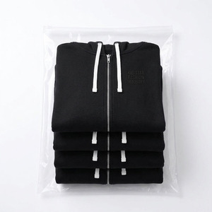 Winter Casual Hooded Solid Printed 100% Cotton Tracksuit Full-Zip Sweatshirt Jacket Elastic Waist Joggers Comfortable <b>Lounge</b> <b>Set</b> - Product Image 4