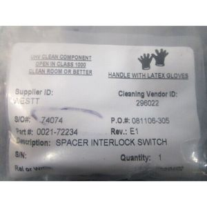 AMAT 0021-72235 SPACER INTERLOCK SWITCH, 108026 - อุปกรณ์และชิ้นส่วนเซมิคอนดักเตอร์ระดับโลกที่เชื่อถือได้ - Product Image 1