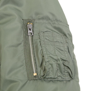High Quality Custom AutumnWinter Men's Casual <b>Waterproof</b> Stand Collar Zipper Closure Bomber <b>Jackets</b> Wholesale Solid Color - Product Image 5