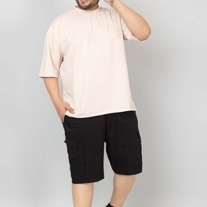T-shirts surdimensionnés personnalisés pour hommes, 100 % coton, tissu jersey respirant, manches classiques, logo décontracté sur le devant, design imprimé écologique - Product Image 2