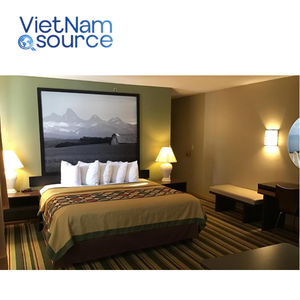 ชุดเฟอร์นิเจอร์ห้องนอนโรงแรม Super 8แบบสั่งทำกรอบเตียงขนาดคิงไซส์ทำจากไม้โดยตรงจากโรงงานที่กำหนดเอง - Product Image 3