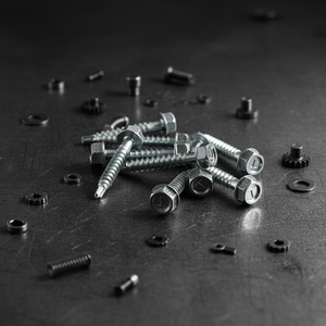Tornillos Autoperforantes de Cabeza Hexagonal de Acero al Carbono Clase 4.8 6.8, Rosca Gruesa, Modelo 16 en Pulgadas, Zincados, Disponibles para OEM, de Fábrica - Product Image 2