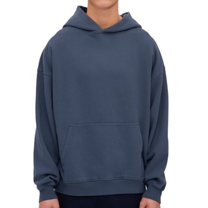 Top tendance en gros pulls à capuche surdimensionnés pour hommes 100% Streetwear en coton doux à séchage rapide avec Logo de conception personnalisé - Product Image 1
