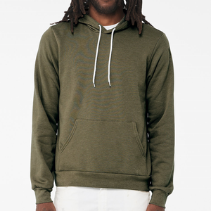 Sweat à capuche en polaire polyester/coton pour homme, impression graphique personnalisée, motif uni d'hiver, sérigraphie, coupe régulière - Product Image 4