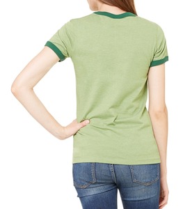 Nouveau T-shirt décontracté sportif à col rond et manches courtes pour femme, respirant, à carreaux, 100 % coton, séchage rapide, écologique, 180 g, Yoga, collection 2026/27 - Product Image 3