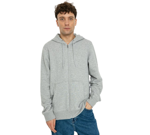 High Quality 2026 New Style Luxury 400gsm Heavyweight 100% Cotton <b>Thick</b> <b>Fleece</b> Custom Wholesale Blank Men Warm Zipper Hoodies - Product Image 2