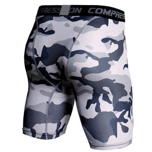 Shorts de compresión para fitness con diseño personalizado y MOQ bajo. Shorts de fitness personalizados hechos en fábrica para hombres. - Product Image 2