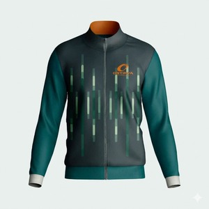 เสื้อแจ็คเก็ตผู้ชายแบบซิปเต็มตัว คอตั้ง เคลือบผิวอย่างดี หนาปานกลาง ทันสมัย เหมาะสำหรับกิจกรรมกลางแจ้ง กันลม บุด้วยผ้าฟลีซอุ่นนุ่ม - Product Image 2