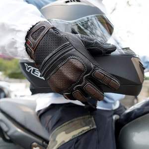 Guantes de Motocicleta de Cuero Puro Directo de Fábrica, Diseño de Logotipo Personalizado, Totalmente Personalizables, Fabricante Mayorista Profesional - Product Image 3