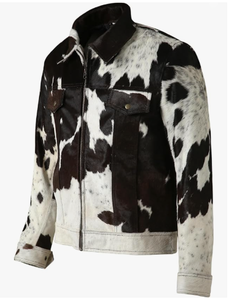 Veste en cuir PU de luxe unisexe pour coiffeur, imprimé vache personnalisé, coupe-vent, anti-UV, streetwear - Product Image 5