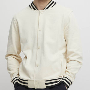 Chaqueta Varsity de lana con logotipo personalizado de nuevo diseño para hombre, con cierre de botones, bolsillos, estilo Letterman, universitaria, de béisbol, tipo bomber. - Product Image 1