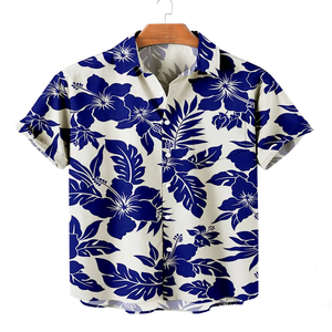 เสื้อเชิ้ตผู้ชายไซส์ใหญ่สไตล์วินเทจลายฮาวายแขนยาวพิมพ์ลายดอกไม้เสื้อผ้าผู้ชายแบบสั่งทำได้ - Product Image 1