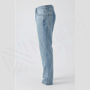 Pantalones Cargo Vaqueros Holgados Vintage Personalizados para Hombre CLOVIX SPORTS, Estilo Y2K, Lavado Ácido, Desgastados, Azules, Ecológicos, Cintura Alta - Product Image 3