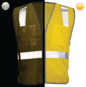Chaleco de Alta Visibilidad para Hombre, Impermeable, Transpirable, con Bolsillos Desmontables, para Guardias de Seguridad, Construcción Industrial - Product Image 1