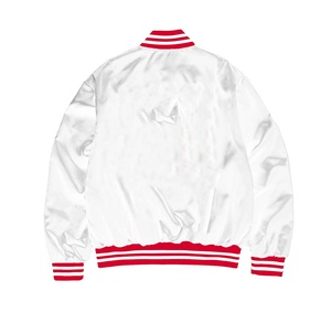 Veste universitaire en satin tendance pour homme, style streetwear, 100% polyester avec broderie, coupe-vent, grande taille pour l'hiver - Product Image 2