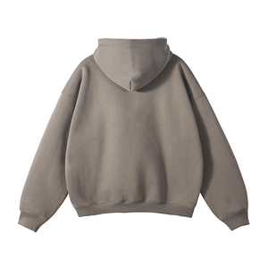 เสื้อฮู้ดดี้โอเวอร์ไซส์ขายส่ง ปักโลโก้ได้ ผ้าฝ้ายฟลีซหนานุ่ม ยูนิเซ็กซ์ รับผลิตแบบ OEM ODM แบรนด์ส่วนตัว ผู้ผลิตเสื้อผ้า - Product Image 3