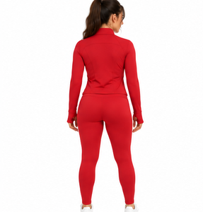 Conjunto Deportivo de 3 Piezas para Mujer, Leggings, Sujetador Deportivo y Chaqueta, de Secado Rápido, Elástico, para Yoga, Gimnasio y Entrenamiento - Product Image 6