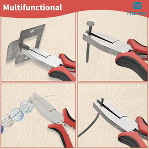 2 Pcs Professional Jewelry <b>Pliers</b> <b>Set</b> Round Nose & Flat Nose Wire Bending Shaping Tools Ergonomic Rubber Grip for Crafting - Product Image 4