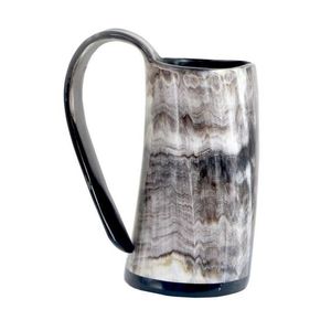 European Style Real Horn Mug Beer Tankard Dishwasher Safe Food Contact Grade Antique Wine Mugs Viking Style - Product Image 4