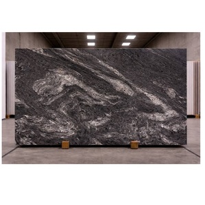 Fournisseur en gros de dalles de pierre naturelle en granit noir titane avec surface polie pour plans de travail de cuisine et salles de bain - Product Image 1