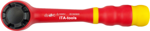 Manivela de trinquete reversible aislada VDE-GS de 3/8" y 72 dientes con liberación rápida - Product Image 2