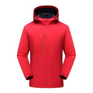 Outdoor <b>Men's</b> Winter Canvas Nylon Stand Collar Warm Windproof Waterproof Quilted <b>Soft</b> <b>Shell</b> <b>Jacket</b> - Product Image 2