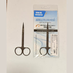 Tijeras de Uñas de Acero Inoxidable con Hoja Recta Afilada para Zurdos, Duraderas, Marca IRIS, CVD 11.5CM, Precio al por Mayor - Product Image 1