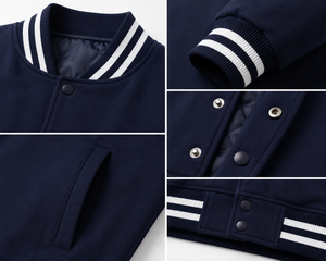 Veste universitaire au design sportif et à la chaleur respirante, offrant un confort polyvalent pour les looks décontractés au quotidien. - Product Image 5