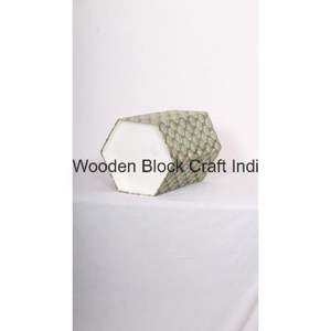 ถังขยะกระดาษแบบเปิดด้านบน ตกแต่งด้วยมือ ทำจากกระดาษแข็งพิมพ์ลาย PP ห่อด้วยผ้าฝ้าย 100% - Product Image 4