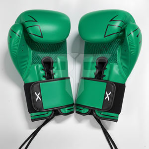 Guantes de Boxeo de Cuero de Buena Calidad con Logotipo Personalizado, Cierre de Gancho y Bucle, Transpirables, Talla Grande, para Adultos - Product Image 2
