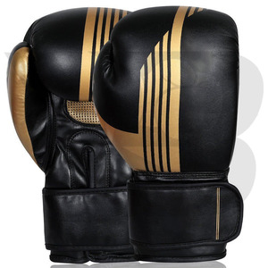 Guantes de Boxeo con Cordones de Alta Calidad, Logotipo Personalizado, Cuero Vacuno, para Adultos, Entrenamiento y Competencia - Product Image 1