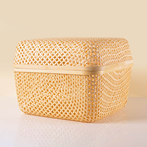 Weaving <b>boxes</b> for storing <b>book</b> toy clothes high quality bamboo box cheapest price home organizers - Product Image 3