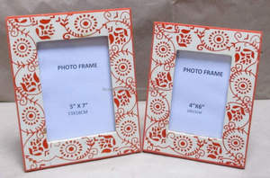 Cadre photo en os incrusté, cadre photo unique en os naturel - Product Image 3