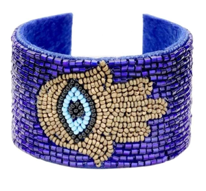 Brazalete Bordado de Estilo Bohemio Hecho a Mano con Cuentas Multicolores de Alta Calidad, Hecho en India para Mujeres y Niñas, Ideal para Regalo - Product Image 3