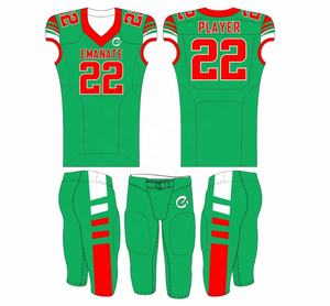 Uniformes de Fútbol Americano Personalizados de Alta Calidad con Bordado Tackle Twill, Conjuntos de Fútbol Americano Universitario de Manga Corta Estampados - Product Image 3