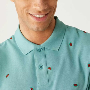 Diseña tu Propia Camiseta Polo de Marca Personalizada, Manga Corta, para Hombre, de Poliéster, Ajustada, para Golf - Product Image 4