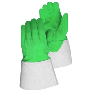 Gants de soudage de haute qualité en cuir de vachette pleine fleur anti-vibration, certifiés CE, renforcés - Product Image 3