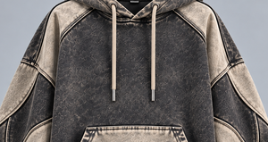 Sudadera con Capucha para Hombre, Corte Regular, Lavada, Lisa, con Bolsillo Canguro, Estilo Urbano, 100% Algodón Ecológico, para Invierno - Product Image 4