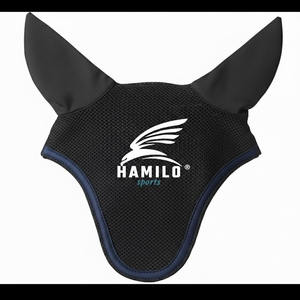 Masque anti-mouches pour chevaux de haute qualité avec protection UV, confortable, respirant, élastique, avec oreilles protégées et couvre-yeux en maille - Product Image 6
