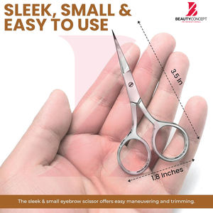 Ciseaux à cuticules ultra-affûtés à micro-pointe, en acier inoxydable professionnel, affûtés à la main, outil pour éliminer les peaux mortes, pour manucure détaillée - Product Image 2