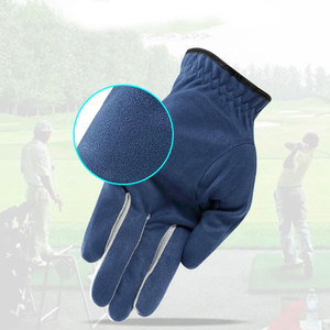 Gant de golf pour homme pour la main gauche : Microfibre douce, blanc/bleu/gris, grip antidérapant, design respirant, vente en gros, vêtements de sport - Product Image 3