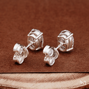 1 Ct Each Oval Cut Lab Grown Diamond <b>Stud</b> Earrings Prong Set 925 Sterling <b>Silver</b> IGI Certified Elegant Statement - Product Image 4