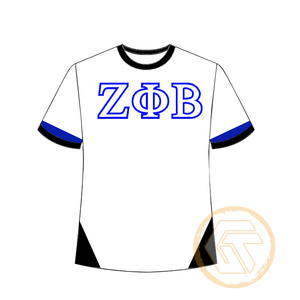 T-shirt décontracté en jersey de coton et polyester respirant de haute qualité avec logo personnalisé Zeta Phi Beta pour femmes, vêtements de sororité, vente en gros - Product Image 6