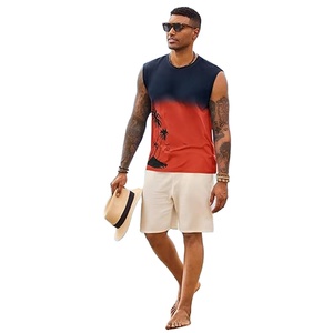 เสื้อกล้ามพิมพ์ลายต้นปาล์มสำหรับผู้ชาย - Product Image 1