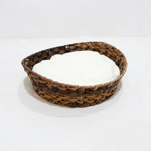 Cama Redonda Moderna y Ecológica para Perros y Gatos, de Mimbre Plástico Resistente, Transpirable, Lavable, con Relleno de Lana, para Dormitorio o Sala de Estar - Product Image 2