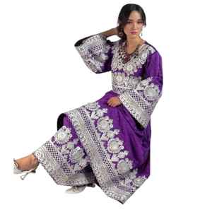 ชุดแต่งงานลูกไม้สไตล์อัฟกันคูชีสมัยใหม่สำหรับผู้หญิง วัฒนธรรมชาวปัชตุน ล่าสุดปี 2026 งานฝีมือวินเทจปักลายแบบดั้งเดิมสำหรับงานเทศกาล - Product Image 1