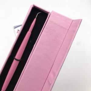 Vente en gros d'outils de levage de cils en acier inoxydable rose pour bébé séparateur de cils de beauté de marque privée avec pince à cils à pointe pointue - Product Image 4